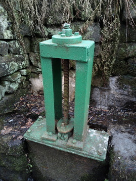 Water valve that is about 80 years old